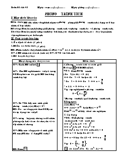 Giáo án Đại số 8 Tuần 22 Tiết 45 Phương trình tích