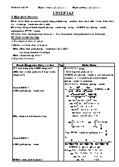 Giáo án Đại số 8 Tuần 24 Tiết 49 Luyện tập