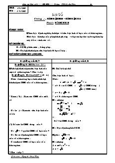 Giáo án Đại số 9 - Nguyễn Công Hiệp
