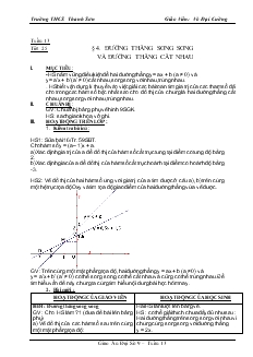 Giáo án Đại số 9 Tuần 13