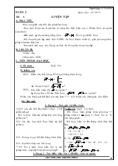Giáo án Đại số 9 Tuần 2 - Lê Thị Hiền