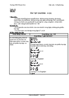 Giáo án Đại số 9 Tuần 23 - Võ Đại Cường