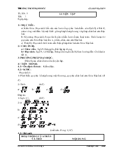 Giáo án Đại số 9 Tuần 3 - Nguyễn Thị Ý