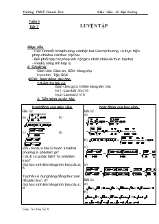 Giáo án Đại số 9 Tuần 3 - Võ Đại Cường