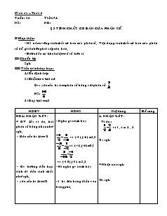 Giáo án Đại số lớp 6 tuần 24 năm học 2007- 2008