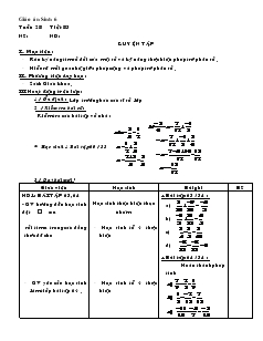 Giáo án Đại số lớp 6 tuần 28 năm học 2007- 2008