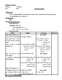 Giáo án Đại số lớp 6 tuần 4 năm học 2007- 2008