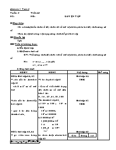 Giáo án Đại số lớp 6 tuần 5 năm học 2007- 2008