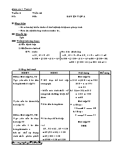 Giáo án Đại số lớp 6 tuần 6 năm học 2007- 2008
