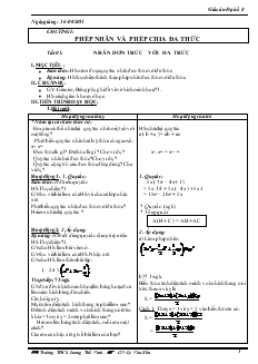 Giáo án Đại số lớp 8 Trường THCS Lương Thế Vinh