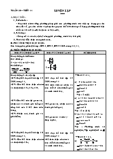 Giáo án Đại số lớp 8 Tuần 20 Tiết 44 Luyện Tập