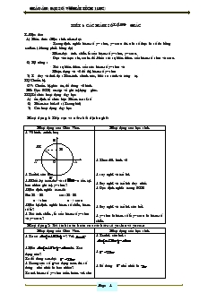 Giáo án Đại sô và giải tích 11 (nâng cao)