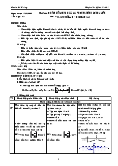 Giáo án Đại số và Giải tích 11 - Tiết dạy: 03 - Bài 1: Hàm số lượng giác (tiếp)