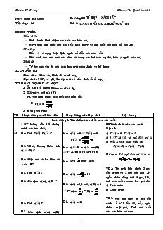 Giáo án Đại số và Giải tích 11 - Tiết dạy: 34 - Bài 5: Xác suất của biến cố (tiếp)