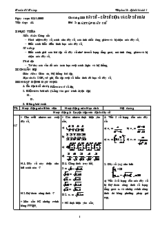 Giáo án Đại số và Giải tích 11 - Tiết dạy: 41 - Bài 2: Bài tập dãy số