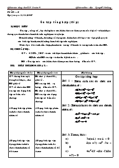 Giáo án dạy buổi 2 Toán 8 - Ôn tập tổng hợp (tiếp)