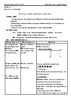 Giáo án dạy buổi 2 Toán 8 - Ôn tập về hình chữ nhật, hình thoi