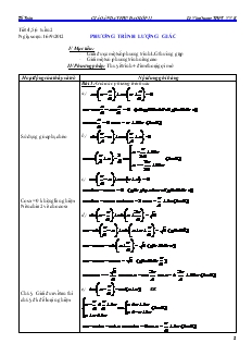 Giáo án dạy phụ đạo lớp 11 - Tiết 4, 5, 6 tuần 2