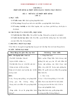 Giáo án Hình học 11 (2 cột - nâng cao)