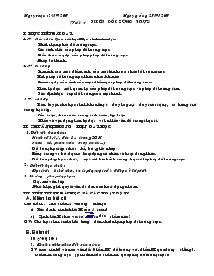 Giáo án Hình học 11 học kỳ II -  Tiết 4: Phép đối xứng trục