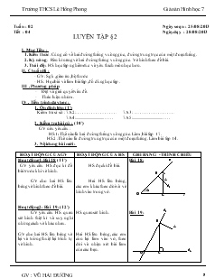 Giáo án Hình học 7 Tuần 2, Tiết 3 - Vũ Hải Đường