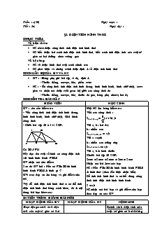 Giáo án Hình học 8 Diện tích hình thoi