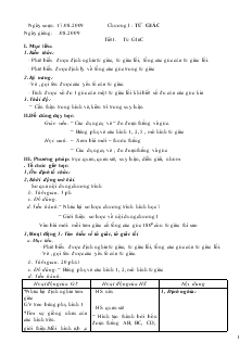 Giáo án Hình học 8 (giáo án 3 cột)