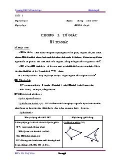 Giáo án Hình học 8 học kỳ I Trương THCS Thanh Lạc