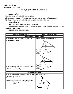 Giáo án Hình học 8 - Học kỳ I - Tuần 14 - Tiết 28 - Bài 3: Diện tích tam giác