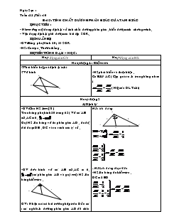Giáo án Hình học 8 - Học kỳ II - Tuần 22 - Tiết 40 - Bài 3: Tính chất đường phân giác của tam giác