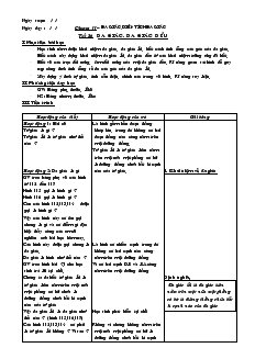 Giáo án Hình học 8 năm học 2004- 2005 Tiết 26 Đa giác, đa giác đều