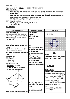 Giáo án Hình học 8 năm học 2004- 2005 Tiết 36 Diện tích đa giác