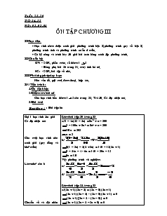 Giáo án Hình học 8 năm học 2007- 2008 Tuần 25 Tiết 54 Ôn tập chương III