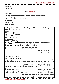 Giáo án Hình học 8 năm học 2007 - 2008