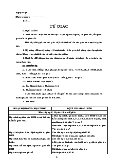 Giáo án Hình học 8 năm học 2009- 2010