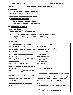 Giáo án Hình học 8 năm học 2010- 2011 Tiết 11 Luyện tập - Đối xứng trục