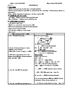 Giáo án Hình học 8 năm học 2010- 2011 Tiết 13 Luyện Tập