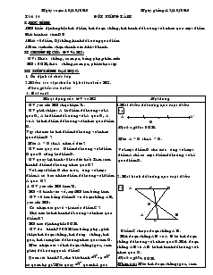 Giáo án Hình học 8 năm học 2010- 2011 Tiết 14 Đối xứng tâm