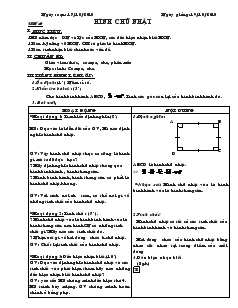 Giáo án Hình học 8 năm học 2010- 2011 Tiết 16 Hình chữ nhật