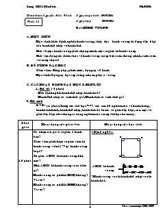 Giáo án Hình học 8 năm học 2010- 2011 Tiết 21 Hình vuông