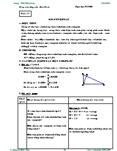 Giáo án Hình học 8 năm học 2010- 2011 Tiết 29 Luyện tập