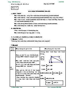 Giáo án Hình học 8 năm học 2010- 2011 Tiết 33 Diện tích hình thang