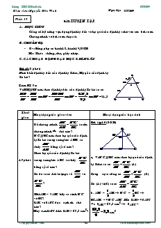 Giáo án Hình học 8 năm học 2010- 2011 Tiết 39 Luyện tập