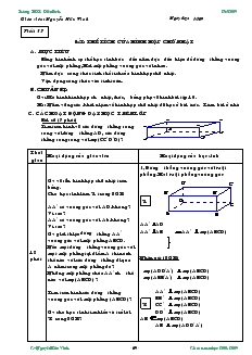 Giáo án Hình học 8 năm học 2010- 2011 Tiết 57 Thể tích của hình hộp chữ nhật