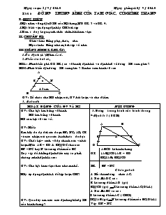 Giáo án Hình học 8 năm học 2010- 2011 Tiết 6 Đường trung bình của tam giác, của hình thang