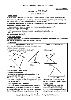 Giáo án hình học 8 năm học 2011 - 2012 Trường THCS Tân Xuân