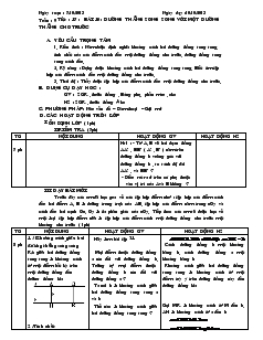 Giáo án Hinh học 8 - Tiết 17 - Bài 10: Đường thẳng song song với một đường