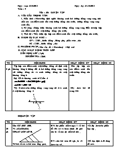 Giáo án Hinh học 8 - Tiết 18: Luyện tập