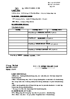 Giáo án Hình học 8 Tiết 3 Hình thang cân