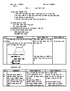 Giáo án Hinh học 8 - Tiết 4: Luyện tập